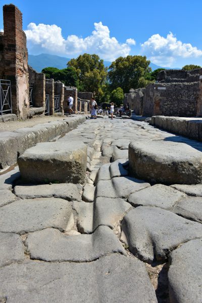 Street Construction of Via Stabiana in Pompeii, Italy - Encircle Photos