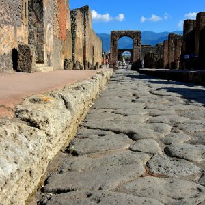 Arch of Caligula Via di Mercurio in Pompeii, Italy - Encircle Photos