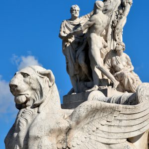 Winged Lion at Altare della Patria in Rome, Italy - Encircle Photos