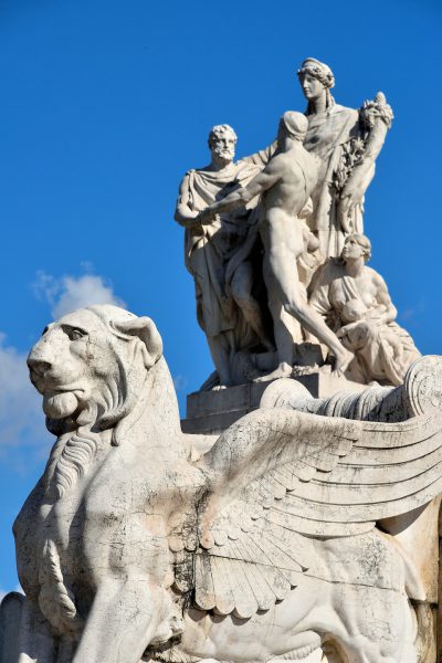 Winged Lion at Altare della Patria in Rome, Italy - Encircle Photos
