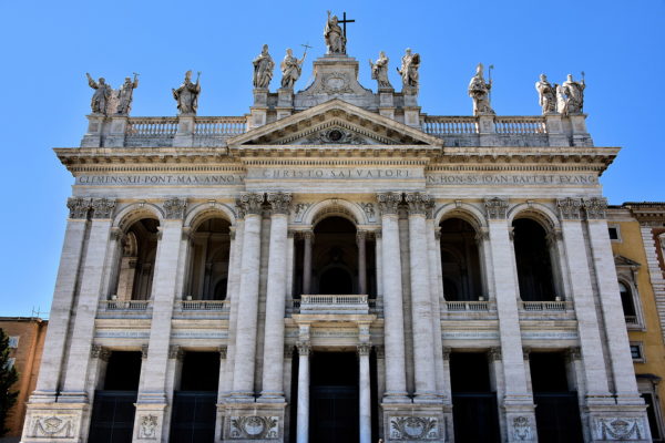 Façade of Archbasilica of Saint John Lateran in Rome, Italy - Encircle Photos