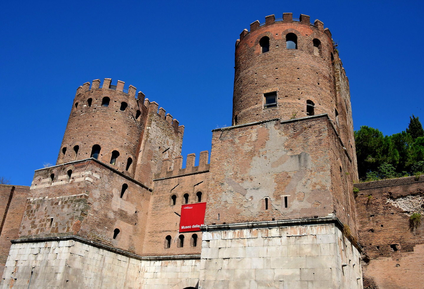 Porta San Sebastiano along Aurelian Wall in Rome, Italy Encircle Photos