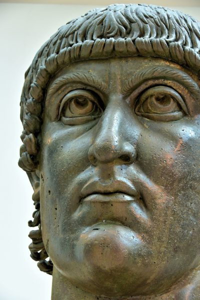 Colossal of Constantine Bronze Head at Capitoline Museums in Rome, Italy - Encircle Photos