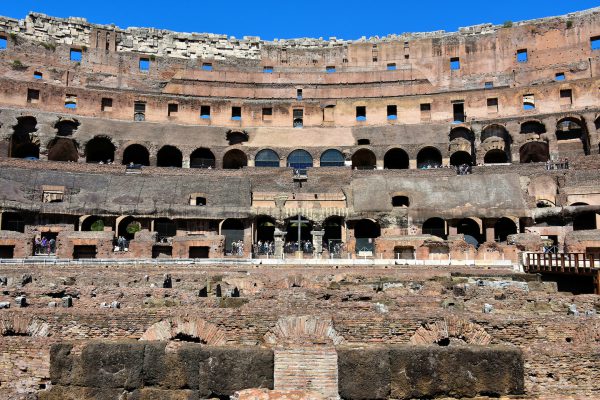 Seating Arrangements inside Colosseum’s Arena in Rome, Italy - Encircle Photos