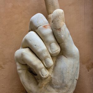 Colossus of Constantine Marble Hand at Capitoline Museums in Rome, Italy - Encircle Photos