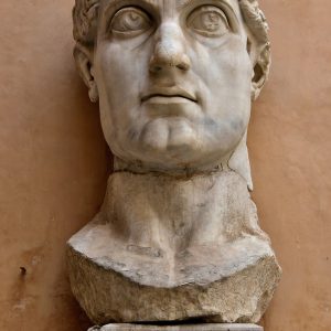 Colossus of Constantine Marble Head at Capitoline Museums in Rome, Italy - Encircle Photos