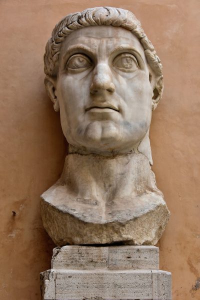 Colossus of Constantine Marble Head at Capitoline Museums in Rome, Italy - Encircle Photos