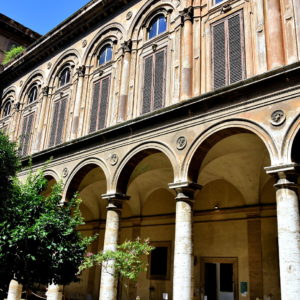 Courtyard of Doria Pamphilj Gallery in Rome, Italy - Encircle Photos