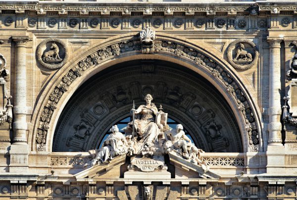 Lady Justice Statue on Palace of Justice in Rome, Italy - Encircle Photos