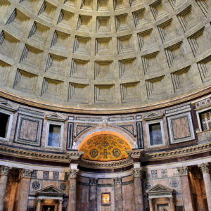 Interior of Pantheon in Rome, Italy - Encircle Photos