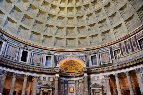 Interior of Pantheon in Rome, Italy - Encircle Photos