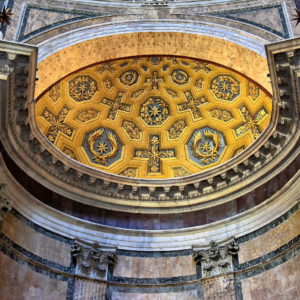 Semi-dome above Altar of Pantheon in Rome, Italy - Encircle Photos