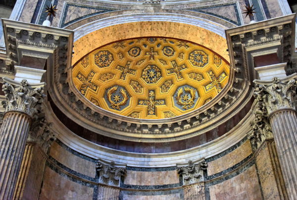 Semi-dome above Altar of Pantheon in Rome, Italy - Encircle Photos