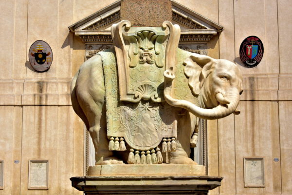 Elephant and Obelisk at Piazza della Minerva in Rome, Italy - Encircle Photos