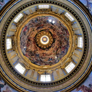 Dome Interior of Sant’Agnese in Agone on Piazza Navona in Rome, Italy - Encircle Photos