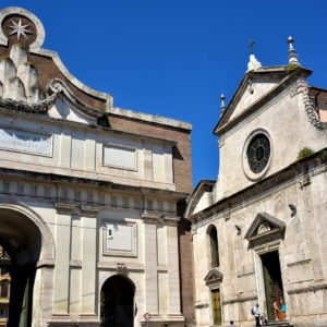 Porta del Popolo at Piazza del Popolo in Rome, Italy - Encircle Photos