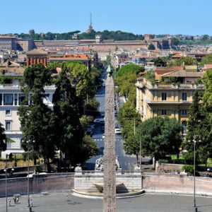 Elevated View from Pincio Gardens in Rome, Italy - Encircle Photos