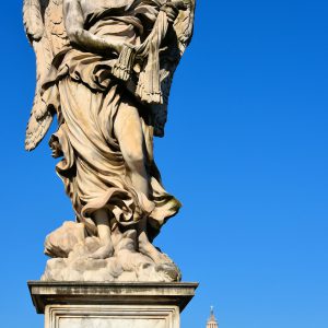 Angel with the Whips Statue on Ponte Sant’Angelo in Rome, Italy - Encircle Photos