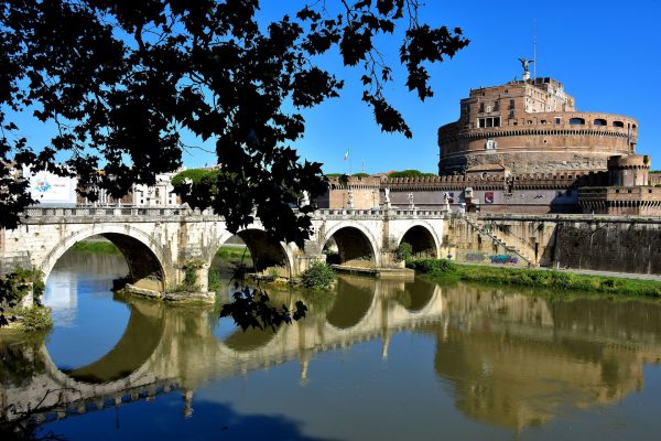 Ponte Sant’Angelo and Castel Sant’Angelo in Rome, Italy - Encircle Photos