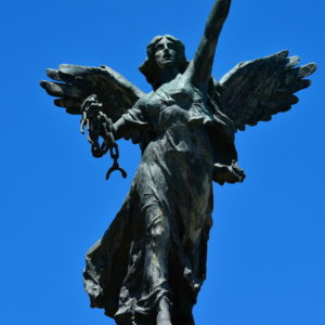 Winged Victory Statue on Ponte Vittorio Emanuele II in Rome, Italy - Encircle Photos