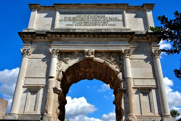 Arch of Titus at Entrance of Roman Forum in Rome, Italy - Encircle Photos