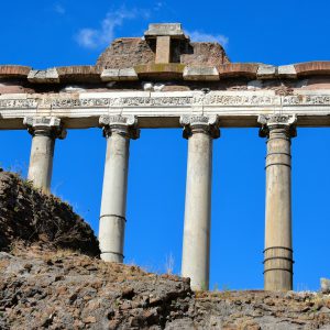 Temple of Saturn at Roman Forum in Rome, Italy - Encircle Photos