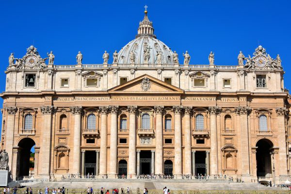 St. Peter’s Basilica View from St. Peter’s Square in Rome, Italy - Encircle Photos