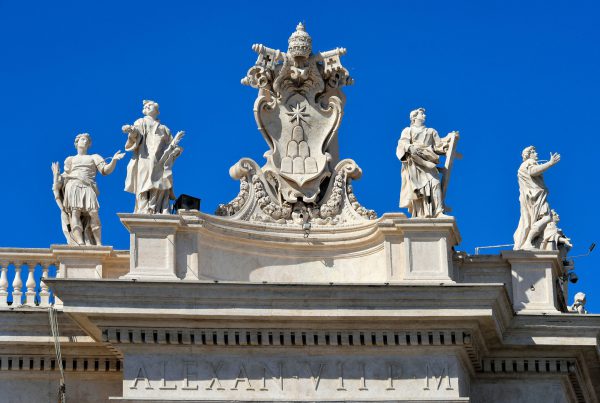 Vatican City-State Seal at St. Peter’s Basilica in Rome, Italy - Encircle Photos