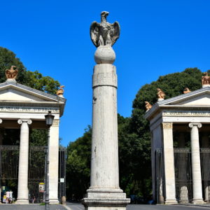 Neoclassical Gateway to Villa Borghese Gardens in Rome, Italy - Encircle Photos