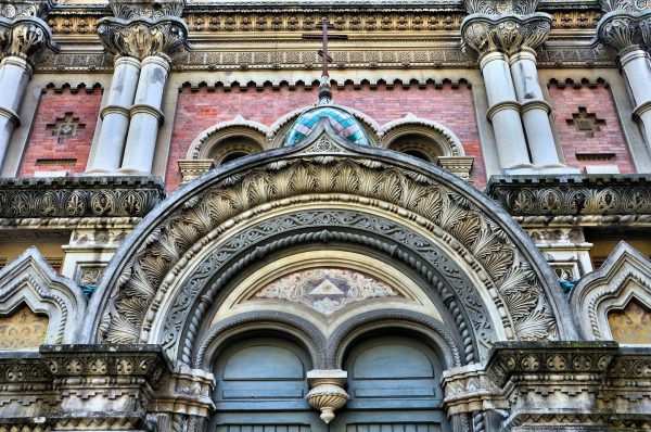 Russian Orthodox Church Entrance Façade in San Remo, Italy - Encircle Photos