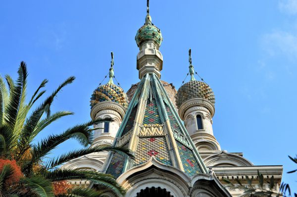 Russian Orthodox Church Onion Domes in San Remo, Italy - Encircle Photos