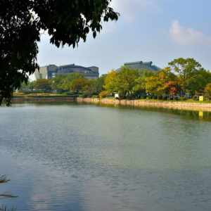 Moat Encircling Hiroshima Castle in Hiroshima, Japan - Encircle Photos