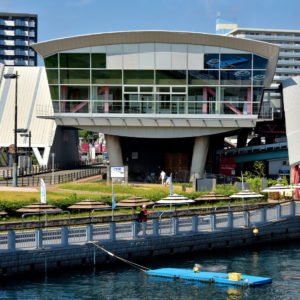 Dolphin Waterway Next to Sakurajima Ferry Terminal in Kagoshima, Japan - Encircle Photos