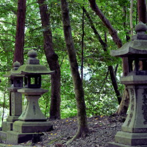 Stone Lanterns at Fushimi Inari Taisha in Kyoto, Japan - Encircle Photos