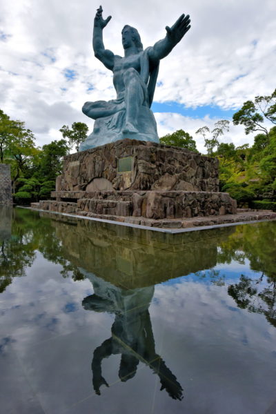 Peace Statue at Peace Park in Nagasaki, Japan - Encircle Photos