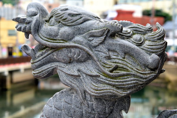 Dragon Guarding Shinchi Chinatown in Nagasaki, Japan - Encircle Photos