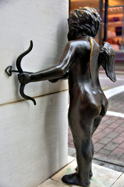 Ambushing Cupid Statue at Ginza in Tokyo, Japan - Encircle Photos
