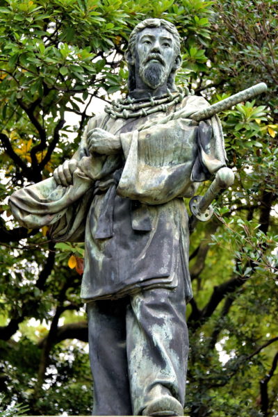 God of War Statue at Hama-rikyu Gardens in Tokyo, Japan - Encircle Photos
