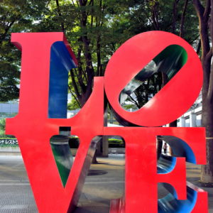 Love Sculpture in Tokyo, Japan - Encircle Photos