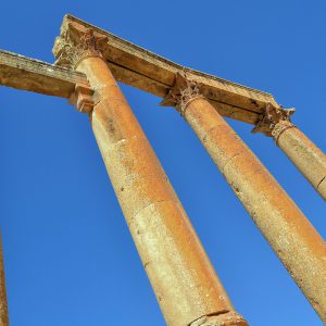 Cardo Columns and Architrave in Ancient Jerash, Jordan - Encircle Photos