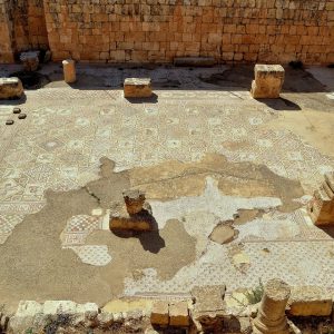 Church Mosaic Floor in Ancient Jerash, Jordan - Encircle Photos