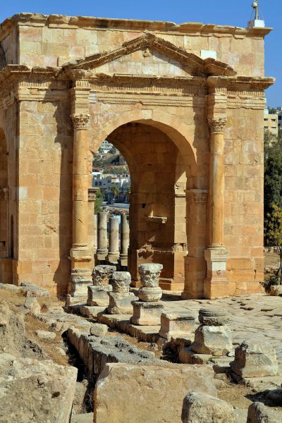 North Tetrapylon in Ancient Jerash, Jordan - Encircle Photos