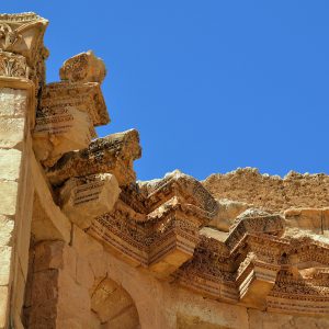 Frieze Close Up of Nymphaeum in Ancient Jerash, Jordan - Encircle Photos