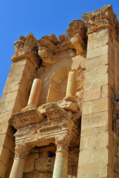 Niche Close Up of Nymphaeum in Ancient Jerash, Jordan - Encircle Photos