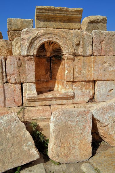 Seashell Motif Niche in Ancient Jerash, Jordan - Encircle Photos