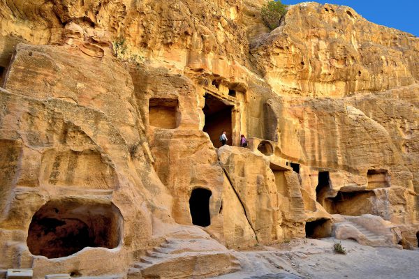 Painted Biclinium at Little Petra in Jordan - Encircle Photos