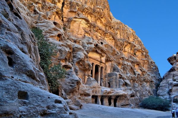 Triclinium in First Courtyard at Little Petra in Jordan - Encircle Photos