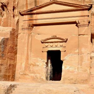 Unusual Ornamentation at Little Petra in Jordan - Encircle Photos