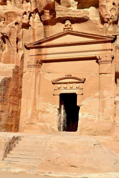 Unusual Ornamentation at Little Petra in Jordan - Encircle Photos