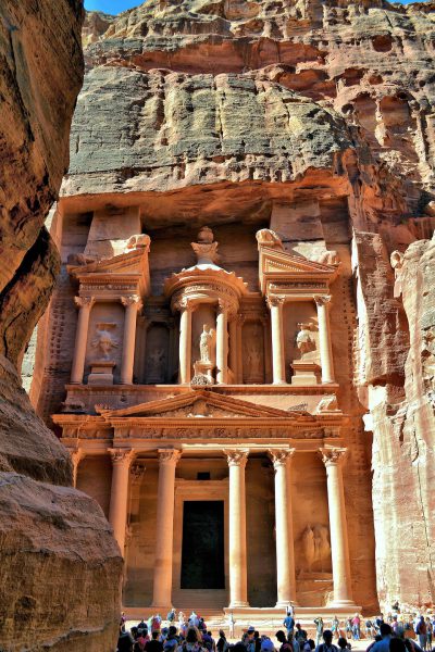 The Treasury Viewed as Emerging from The Siq in Petra, Jordan - Encircle Photos